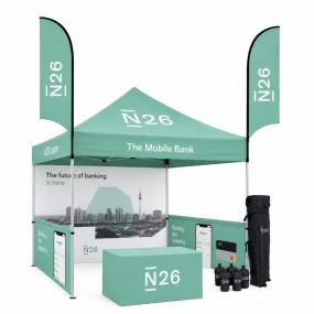 Faltpavillon 3x3 Komplettset mit individuellem Logodruc...