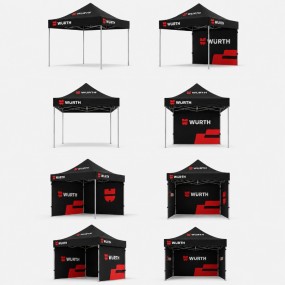 Faltzelt 3x3 mit Logo bedrucken | Individuelle Werbezel...