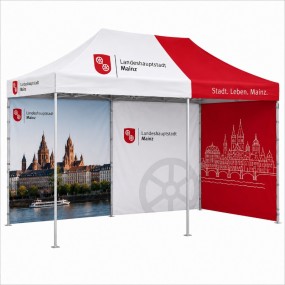 Faltpavillon 3x6m mit Druck
